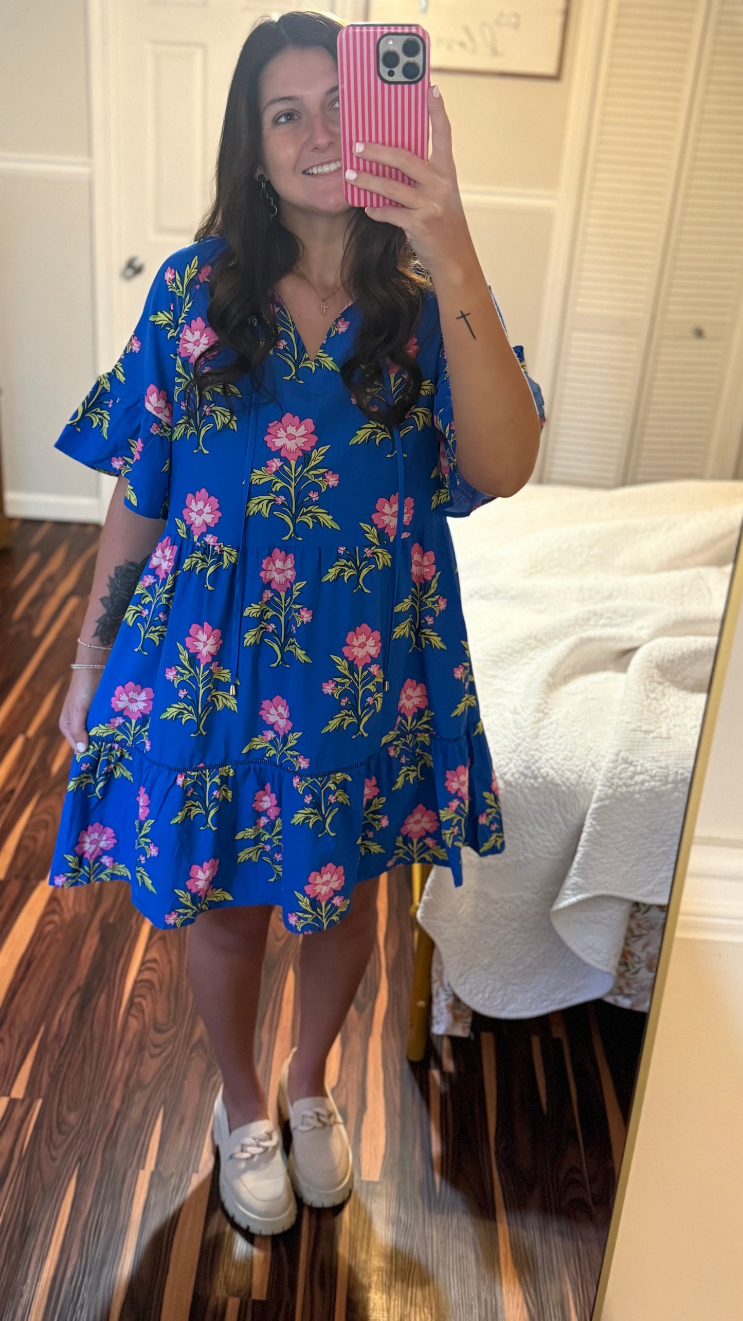 Blue Floral Dress