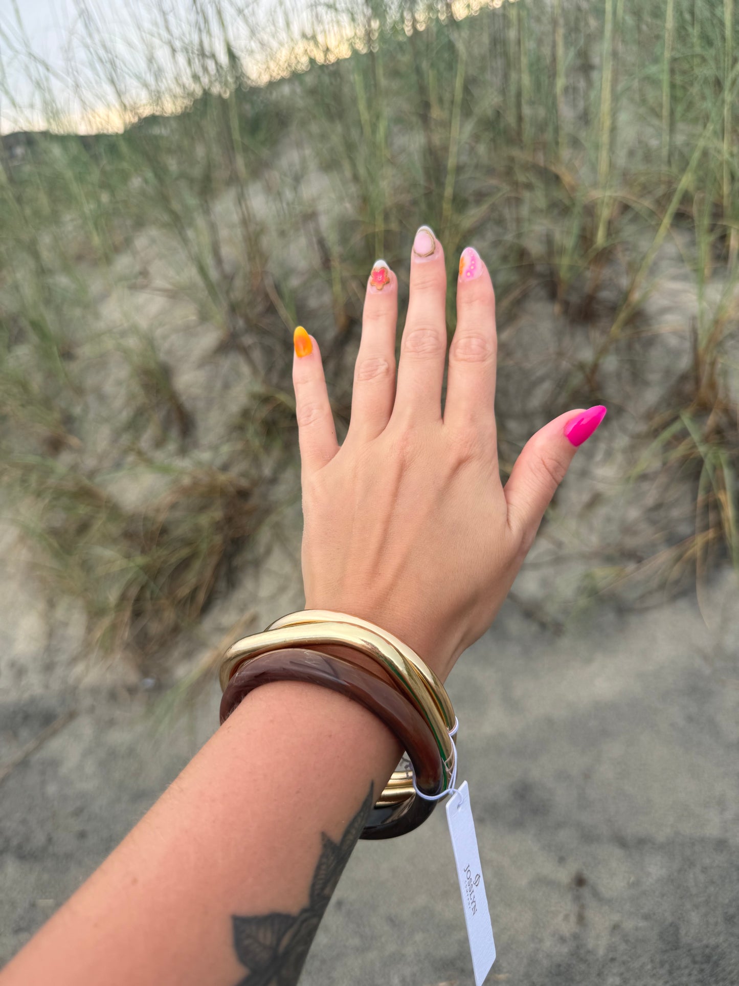 Gold & Tort Bangle Set