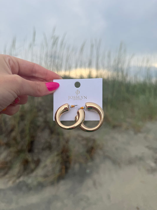 Chunky Gold Hoops
