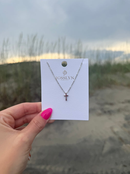 Silver Cross Necklace
